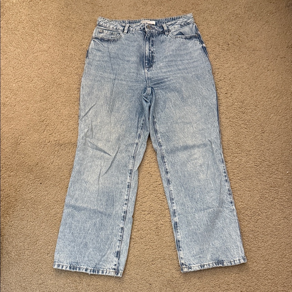 Garage Light Blue Straight Leg Jeans